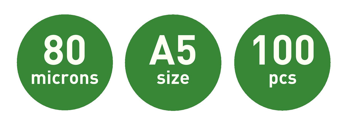 Lamineringslomme UDT glans 80my A5 (100) – image 5