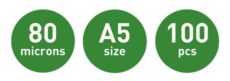Lamineringslomme UDT glans 80my A5 (100) – image 5