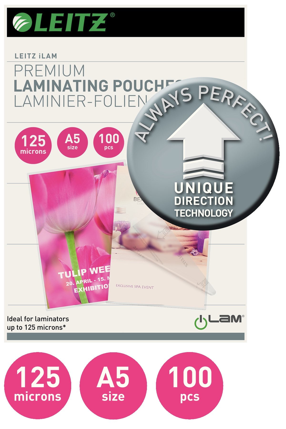 Lamineringslomme UDT glans 125my A5(100) – image 2