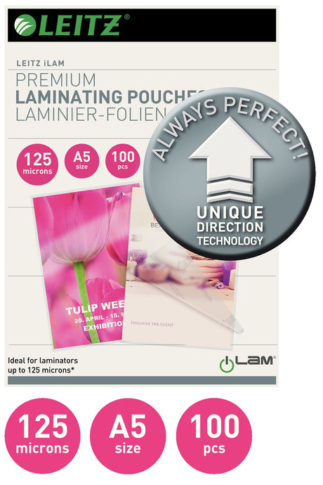 Lamineringslomme UDT glans 125my A5(100) – image 2