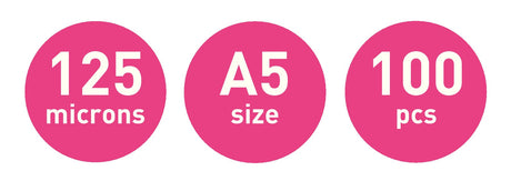 Lamineringslomme UDT glans 125my A5(100) – image 4