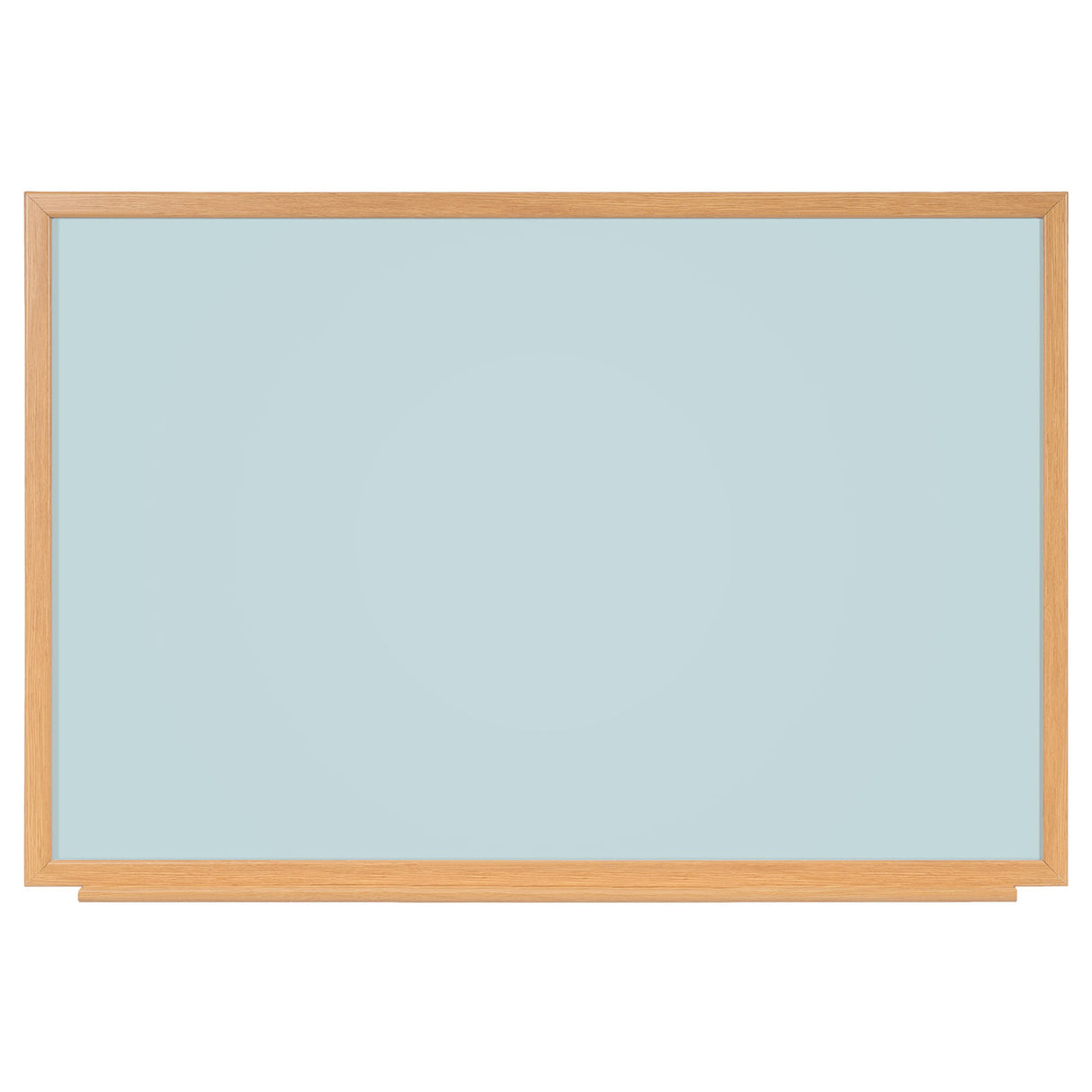 Naga A/S Whiteboard med MDF-ramme i egetræslook, Lyseblå, 120 x 90 cm (billede 1)