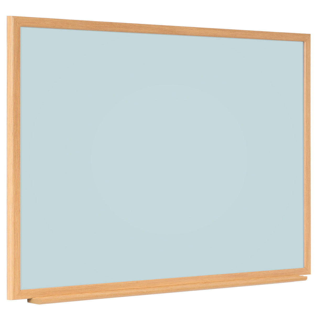 Naga A/S Whiteboard med MDF-ramme i egetræslook, Lyseblå, 120 x 90 cm (billede 2)
