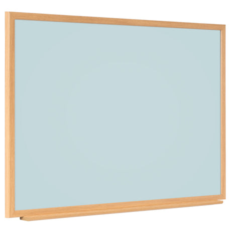 Naga A/S Whiteboard med MDF-ramme i egetræslook, Lyseblå, 120 x 90 cm (billede 2)