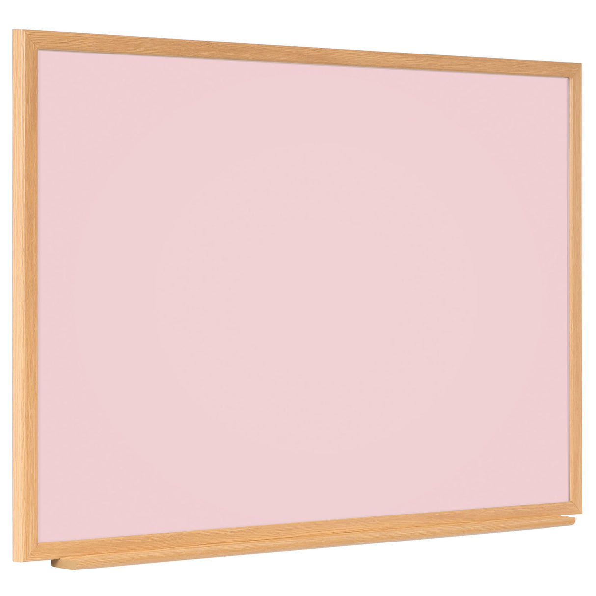 Naga A/S Whiteboard med MDF-ramme i egetræslook, Lyserød, 120 x 90 cm (billede 2)