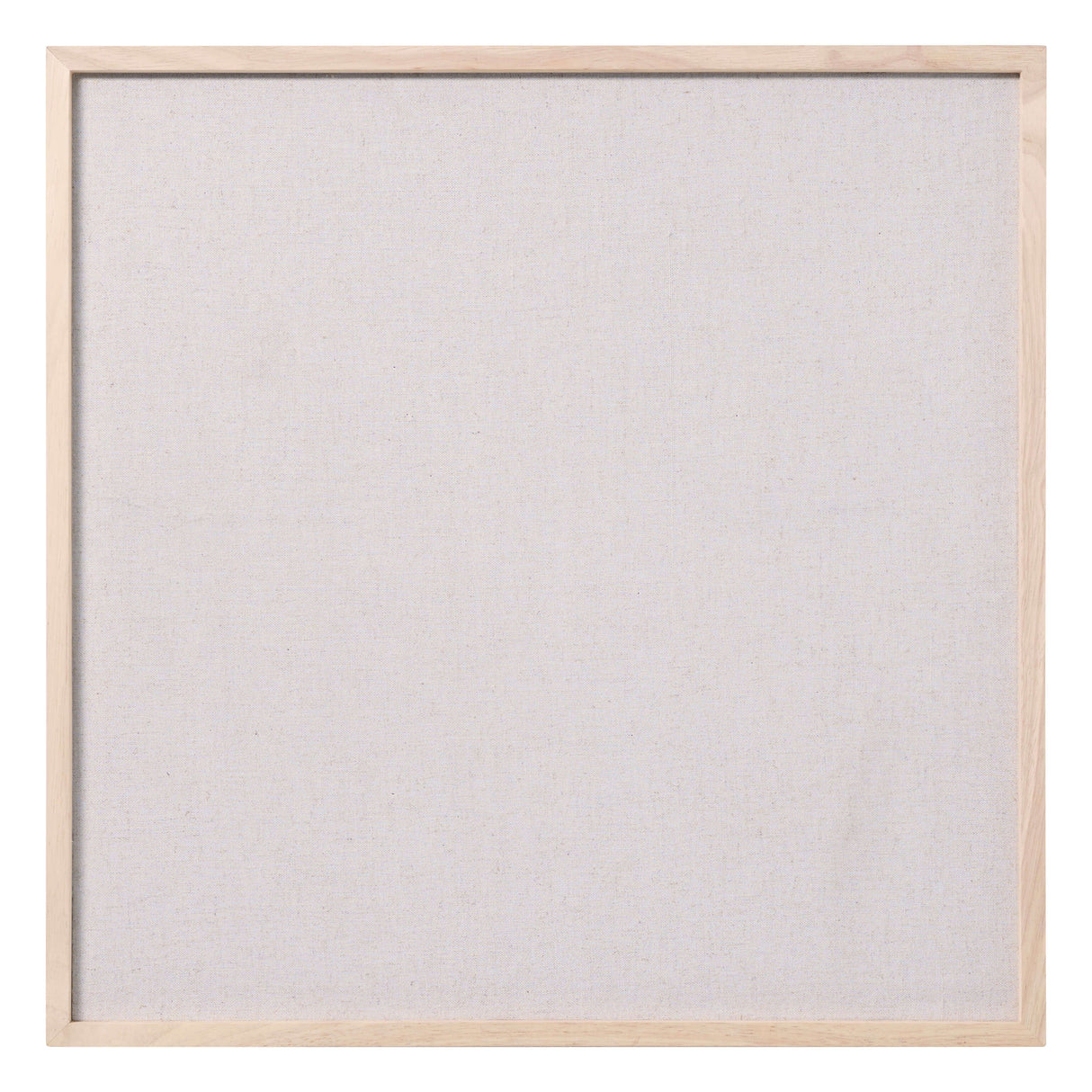 60 x 60 cm. Hør opslagstavle med træramme – image 1