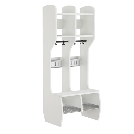 Garderobe Måns Hel 2 pladser, hvid