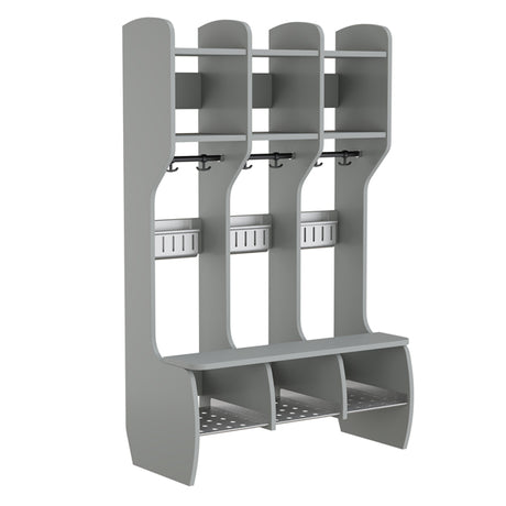 Garderobe Måns Hel 3 pladser, grå