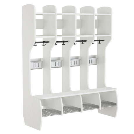 Garderobe Måns Hel 4 pladser, hvid