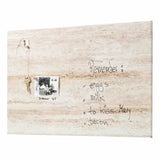 Magnetisk Ståltavle 40x60 cm i Travertin - Perfekt til Noter og Beskeder