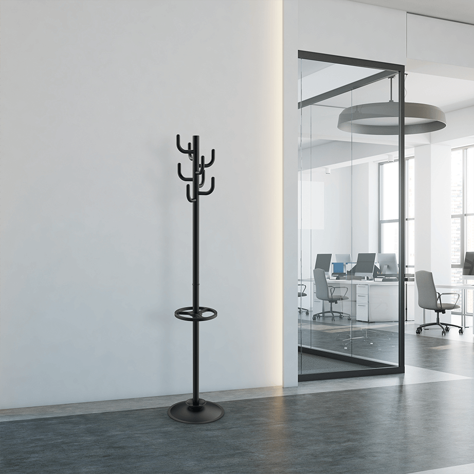 MAUL stumtjener med paraplyholder, sort – image 3