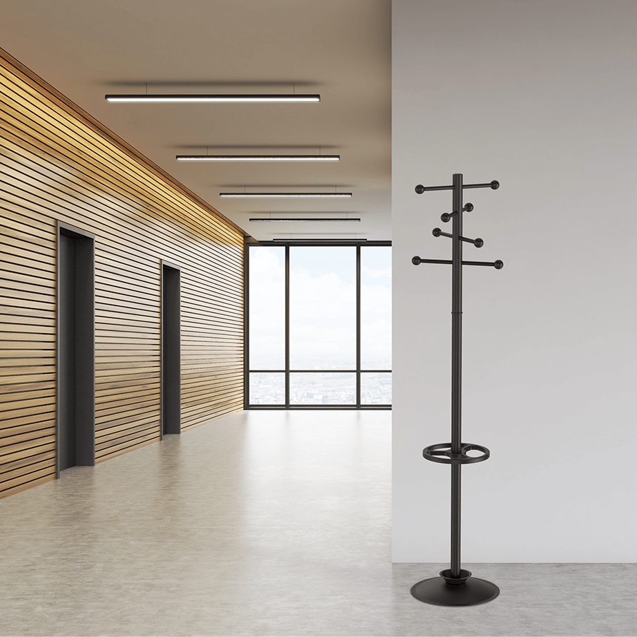 MAUL Stumtjener med paraplyholder, sort – image 2