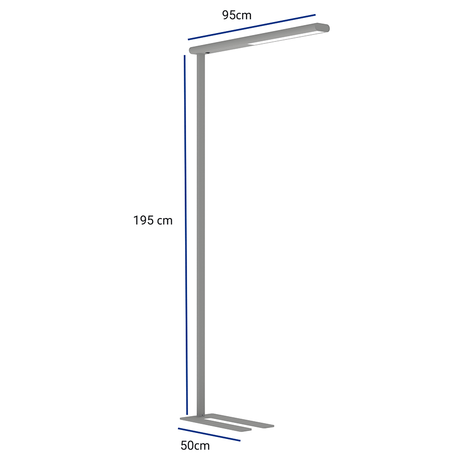 LED Gulvlampe, sølv, MAULjet – image 5