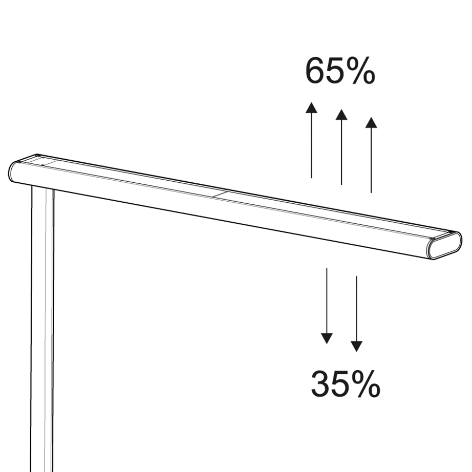 LED Gulvlampe, hvid, MAULjet – image 3