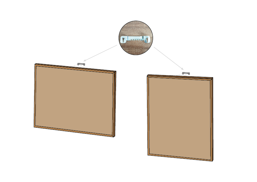 100 x 60 cm. Hessian opslagstavle med træramme – image 5