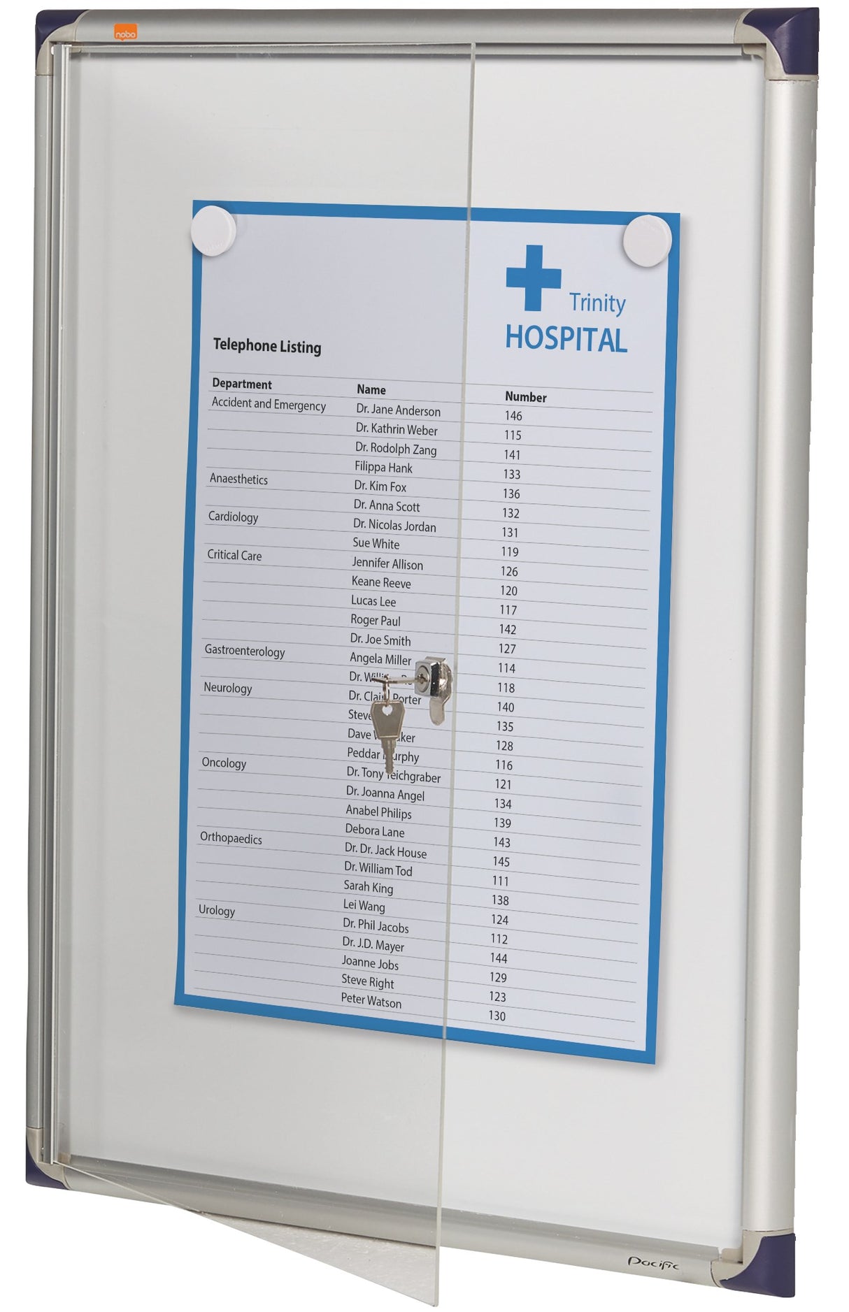 Opslagsskab låsbart inde smalt 4xA4 – image 2