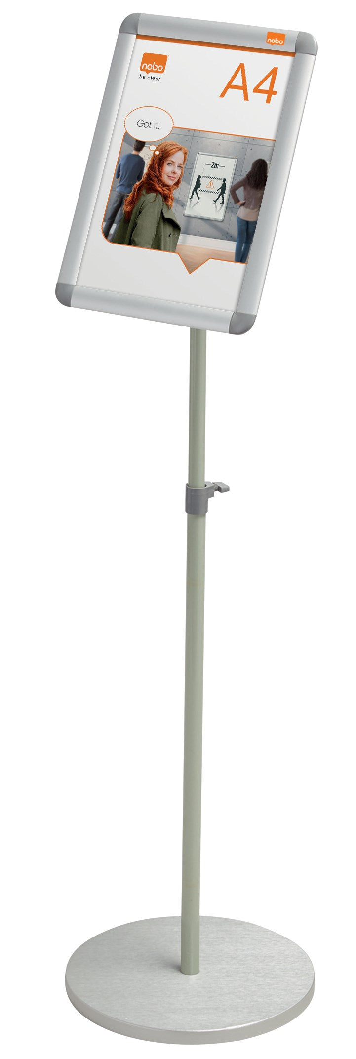 Skifteramme m/runde hjørner på stativ A4 – image 1