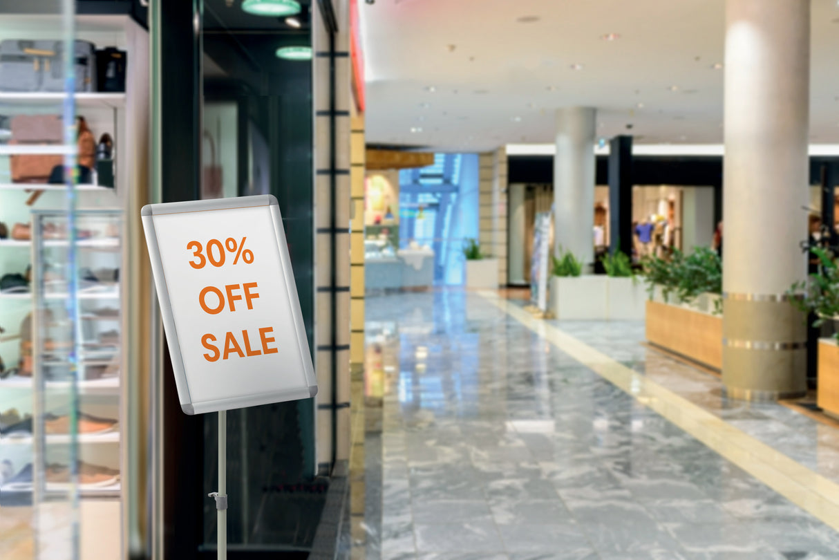 Skifteramme m/runde hjørner på stativ A4 – image 4