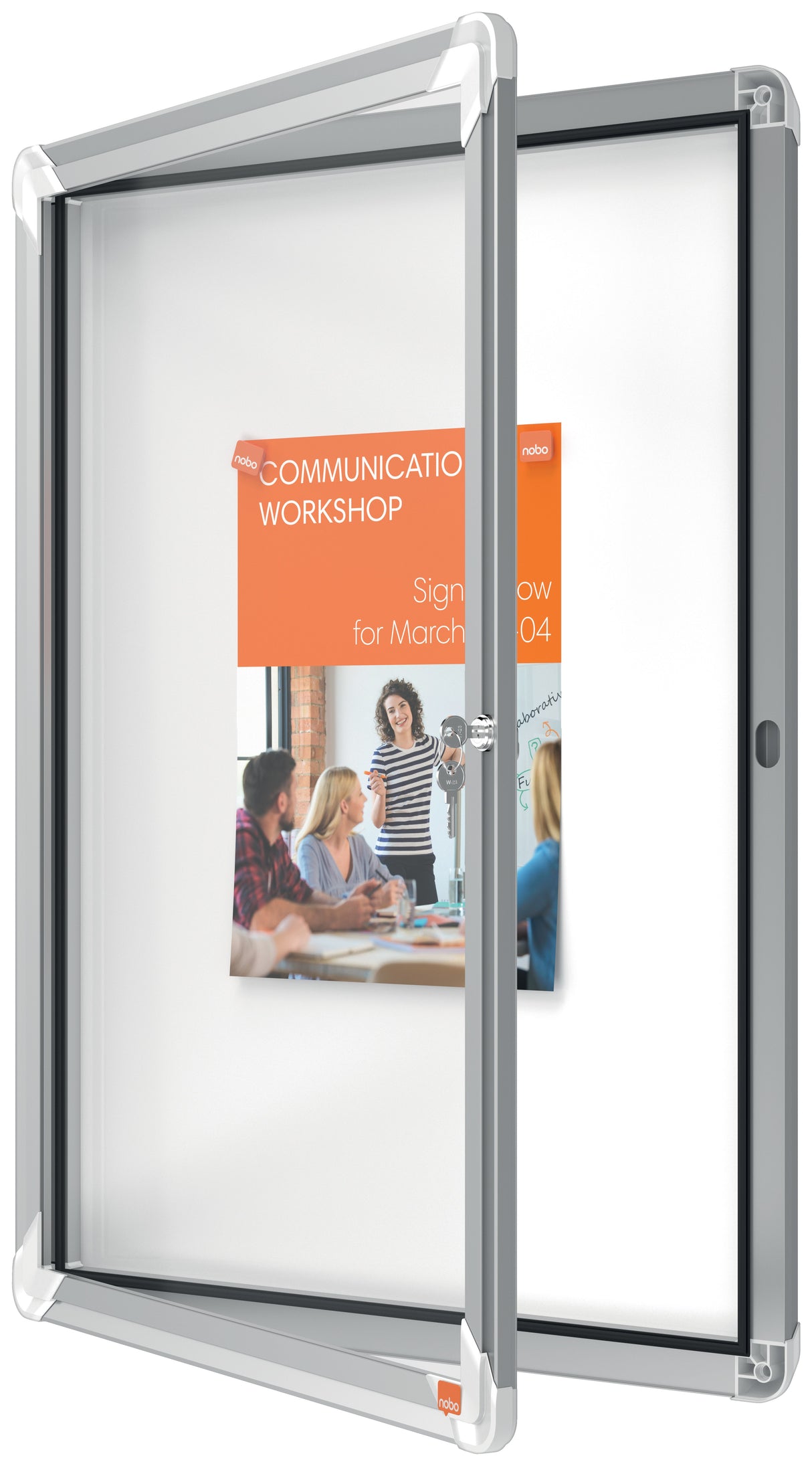 Opslagsskab låsbart inde metal 4xA4 – image 1