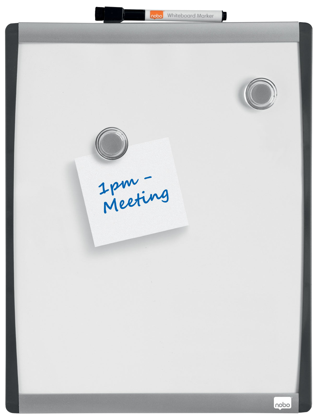 Nobo WB tavle m/buet ramme hvid 33,5x28cm – Whiteboards (billede 2)