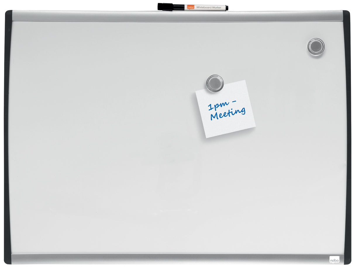 Nobo WB tavle m/buet ramme hvid 58,5x43cm – Whiteboards (billede 2)