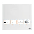 Nobo Glastavle Diamond 30x30cm detailpak hvid – Glastavler (billede 1)