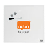 Nobo Glastavle Diamond 30x30cm detailpak hvid – Glastavler (billede 2)