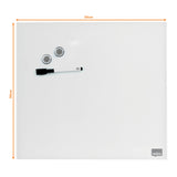 Nobo Glastavle Diamond 30x30cm detailpak hvid – Glastavler (billede 3)