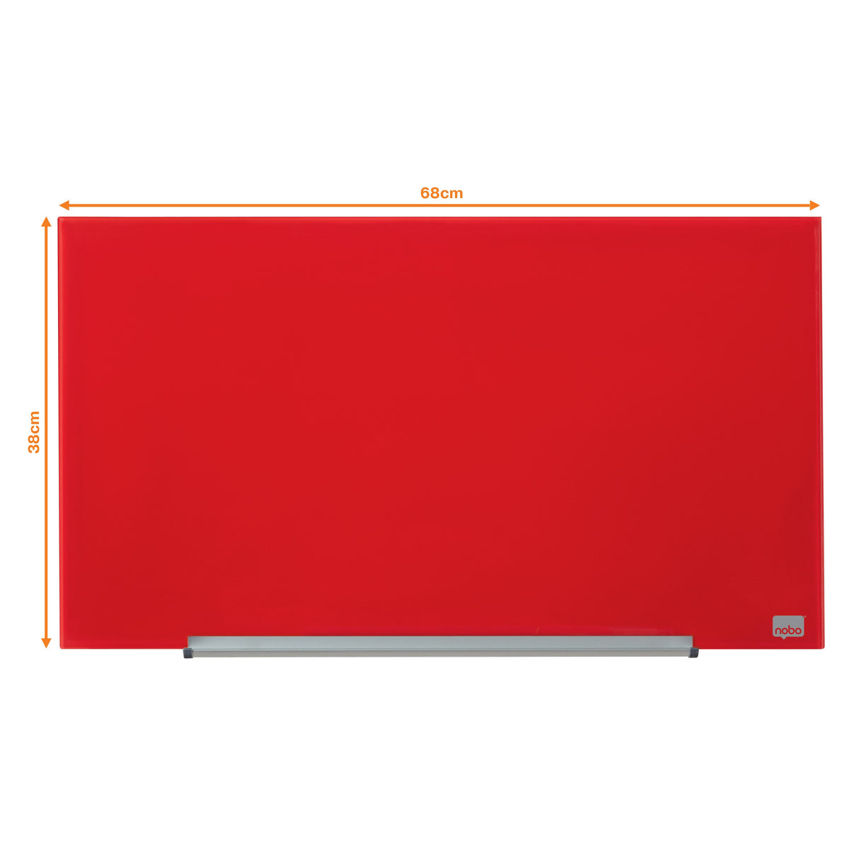 Nobo Glastavle Diamond widescreen 31'' rød – Glastavler (billede 3)