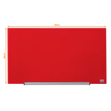Nobo Glastavle Diamond widescreen 31'' rød – Glastavler (billede 3)