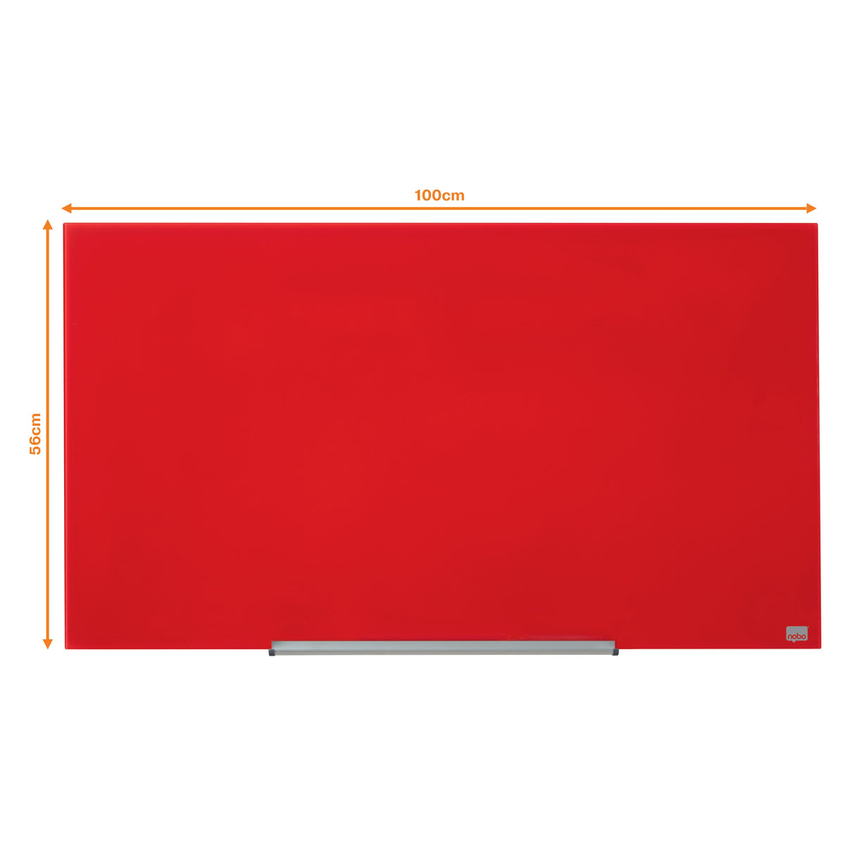 Nobo Glastavle Diamond widescreen 45'' rød – Glastavler (billede 3)