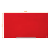 Nobo Glastavle Diamond widescreen 45'' rød – Glastavler (billede 3)