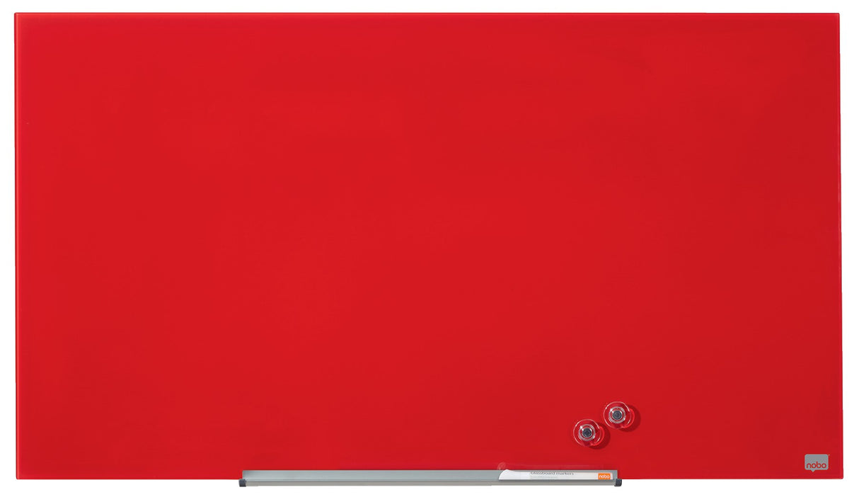 Nobo Glastavle Diamond widescreen 45'' rød – Glastavler (billede 5)