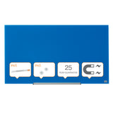 Nobo Glastavle Diamond widescreen 45" blå – Glastavler (billede 1)