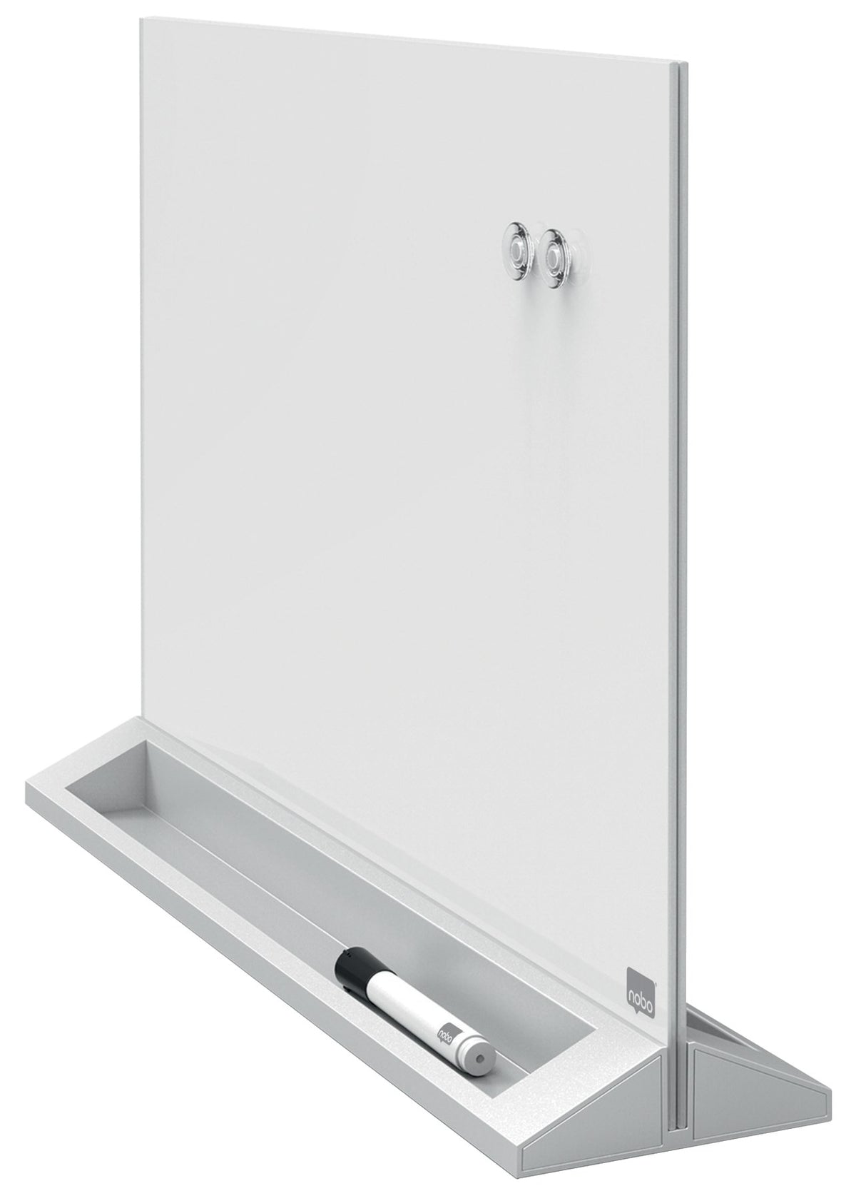 Nobo Skrivebordstavle glas 58x44cm hvid – Glastavler (billede 5)