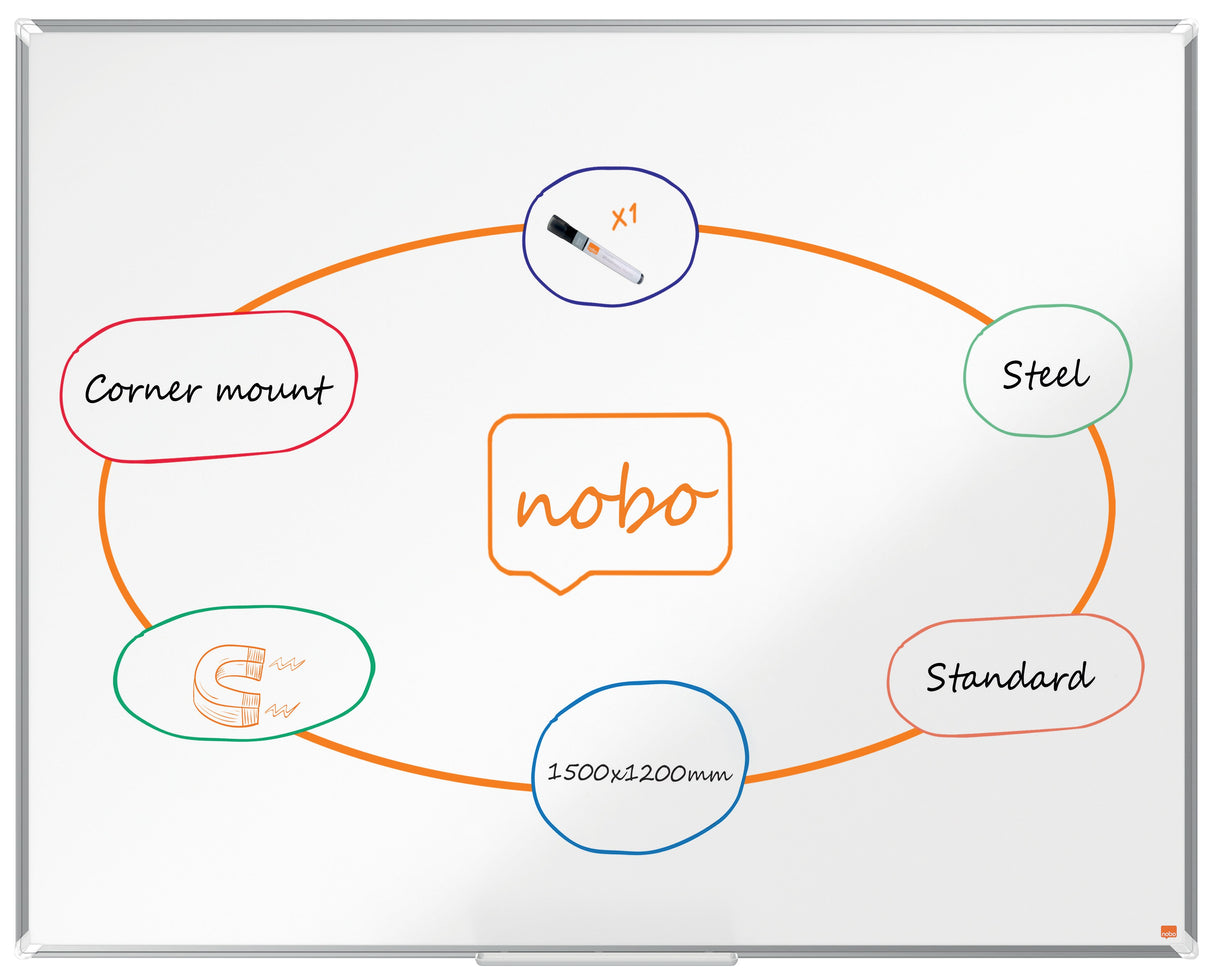 WB tavle Premium Plus ECO lakeret stål 150x120cm (DS) – image 1