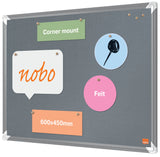 Opslagstavle Premium Plus ECO filt 60x45 grå