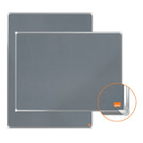 Opslagstavle Premium Plus ECO filt 60x45 grå