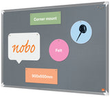 Opslagstavle Premium Plus ECO filt 90x60 grå