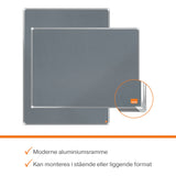 Opslagstavle Premium Plus ECO filt 90x60 grå