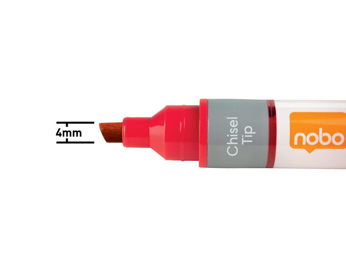 WB marker LiquidInk skrå 4mm rød (10) – image 5