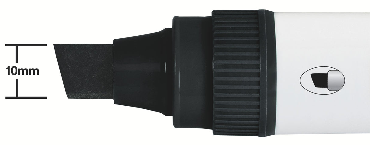 WB marker Glide Jumbo skrå 10mm sort (4) – image 4