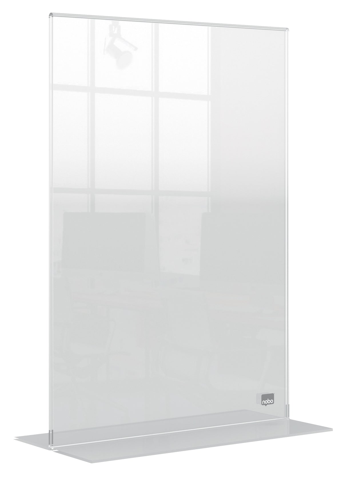 Nobo Skilteholder Premium Plus akryl T-fod A4 – Brochureholdere (billede 2)