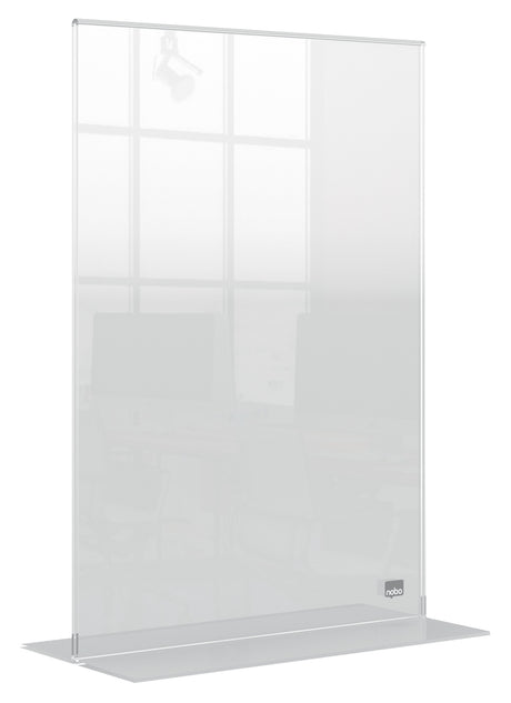 Nobo Skilteholder Premium Plus akryl T-fod A4 – Brochureholdere (billede 2)
