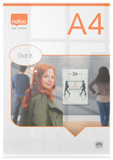 Nobo Skilteholder Premium Plus akryl T-fod A4 – Brochureholdere (billede 4)