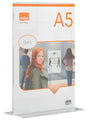 Skilteholder Premium Plus akryl T-fod A5 – image 1