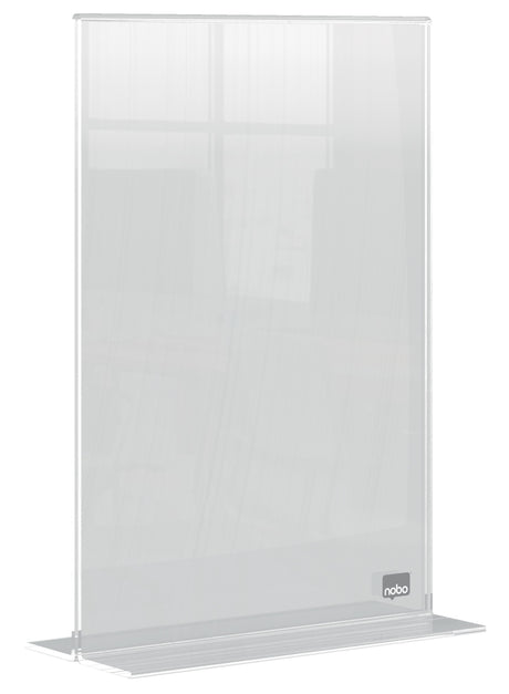 Nobo Skilteholder Premium Plus akryl T-fod A5 – Brochureholdere (billede 2)