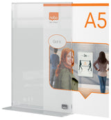 Skilteholder Premium Plus akryl T-fod A5 – image 3