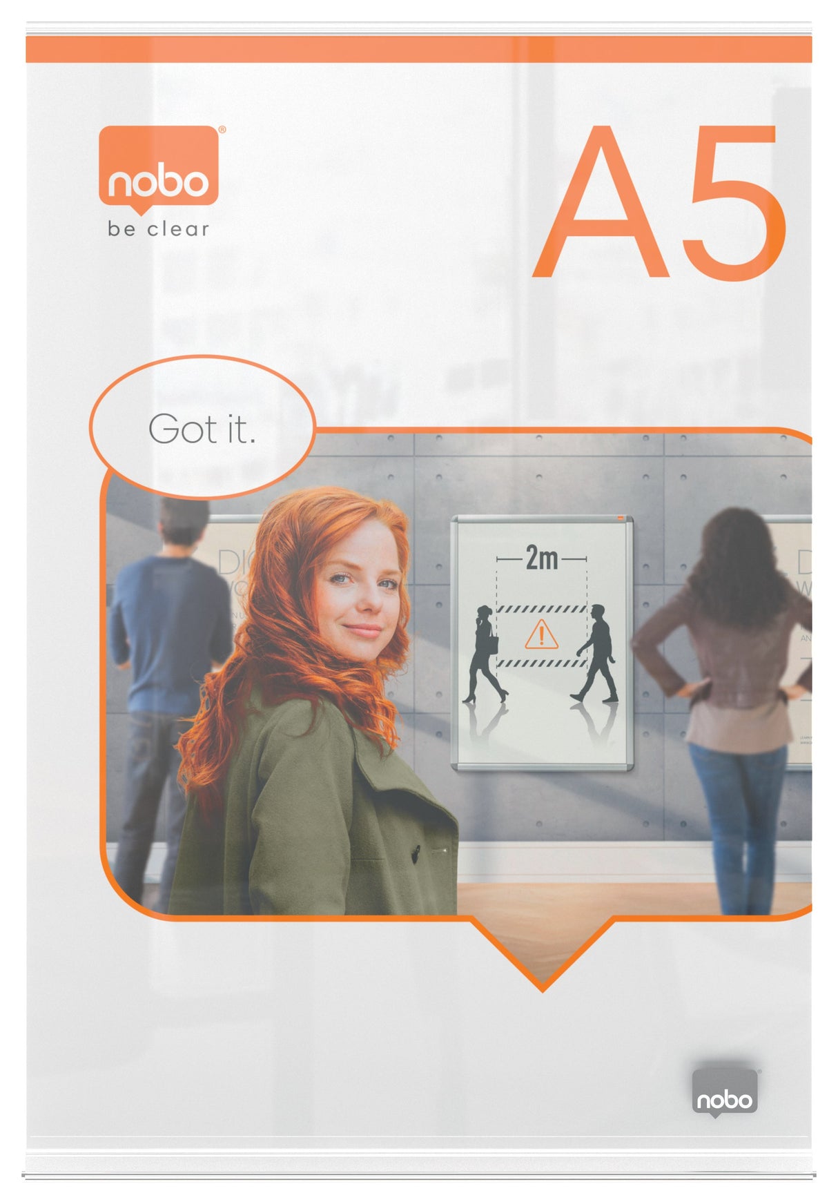 Skilteholder Premium Plus akryl T-fod A5 – image 4
