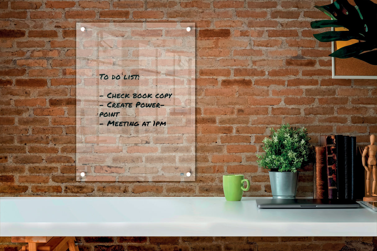 Akryl notestavle Home t/montering 60x45cm